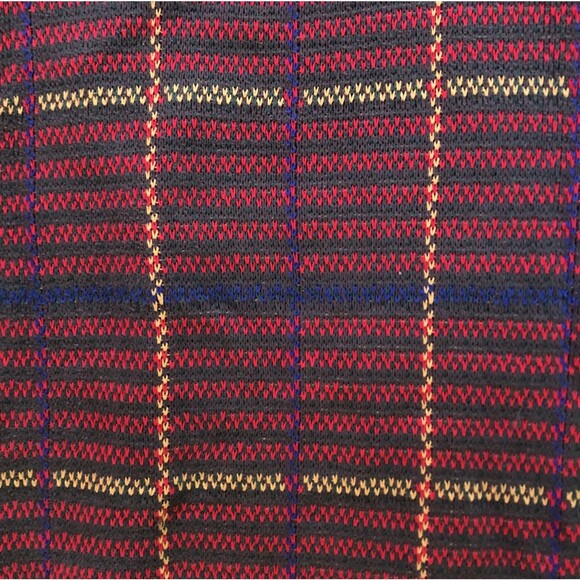 Eddie Bauer Chunky Knit Sweater Men's Sz L VTG 90s Colorful Plaid Textured Knit - Picture 5 of 12